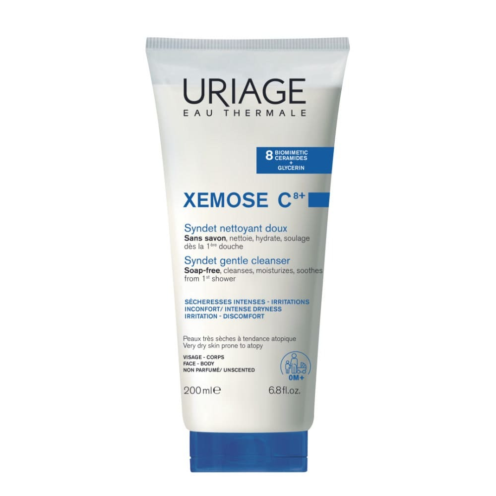 Uriage - Xémose C8+ Syndet Bagnodoccia Detergente Viso E Corpo Per Pelle Secca E Atopica 200 ml
