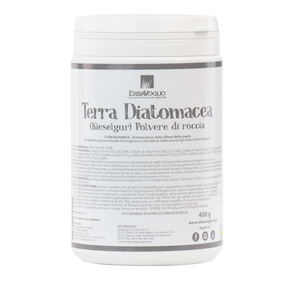  ErbaVoglio Terra Diatomacea Polvere di Roccia Corroborante 400g