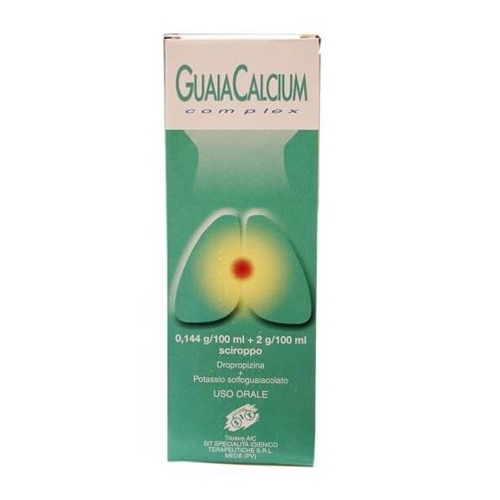 Guaiacalcium Complex Dropropizina Sciroppo Tosse Sedativo Flacone 200 Ml