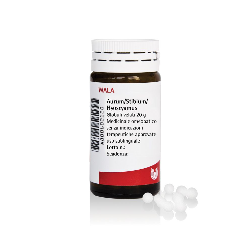 Wala Aurum Stibium Hyos Medicinale Omeopatico Globuli 20 g