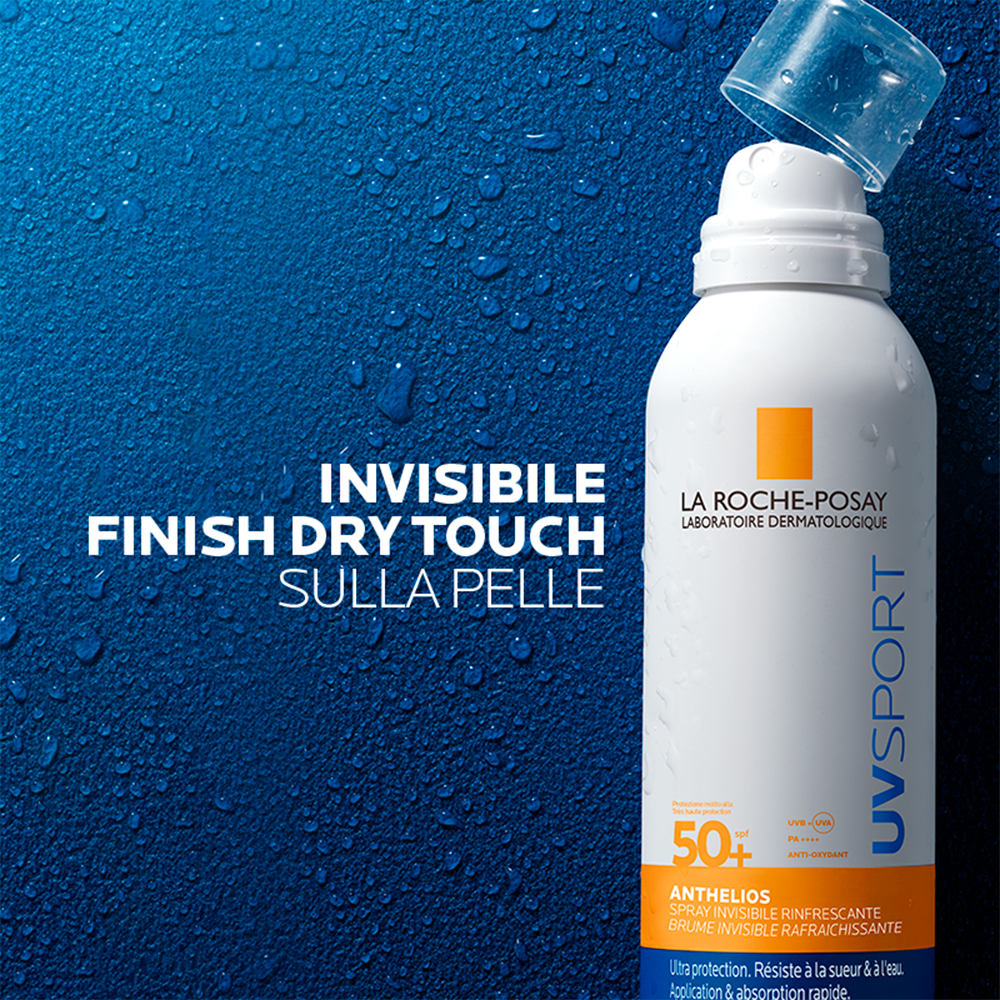 La Roche-Posay Anthelios Uvsport SPF50+ - Spray Solare Invisibile Rinfrescante Viso E Corpo 200 ml