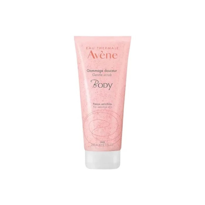 Eau Thermale Avène Gommage Delicato, Esfolia delicatamente la Pelle sensibile, con morbide microsfere di cellulosa e cera di jojoba, 200ml