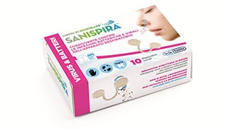 Sanispira Virus & Batteri Filtri Nasali Misura L 10 Pezzi