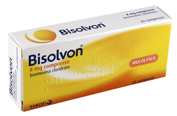 Bisolvon 8 mg - Mucolitico Per Tosse Grassa 20 Compresse